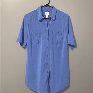 Chico’s short sleeve button up size 1